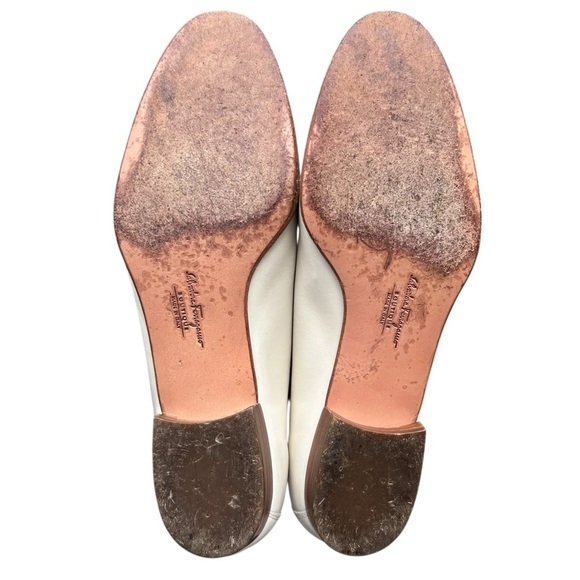 Vintage Salvatore Ferragamo Ponza Loafer 6.5 Old Money Gold Hardware Classic - Picture 12 of 16